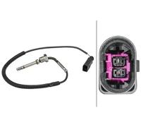 Sensor de temperatura de gases de escape 6PT 358 181-501 HELLA para AUDI A6 C6