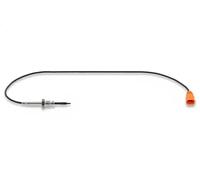 Sensor de temperatura de gases de escape con filtro de partículas en forma de d
