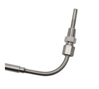 Sensor de temperatura de gases de escape de Motor EGT 1200 °CK, sonda de acero inoxidable, rosca de tubo termopar, conector macho de codo NPT de 1/8 pulgadas