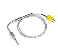 Sensor de temperatura de gases de escape de Motor EGT CK de 1300 °, sonda de acero inoxidable, rosca de tubo termopar, tapones macho de codo NPT de 1/8 pulgadas(Cable length 10m)