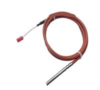 Sensor de temperatura de inmersión PT100 con protección de Cable de silicona de resistencia térmica de platino de dos hilos for medir temperatura