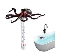 Sensor de temperatura del agua: medidor de animales de 7,48 x 3,3 pulgadas, medidor de estanque preciso, indicador flotante grande portátil | Pantalla de lectura fácil con seguimiento de temperatura d