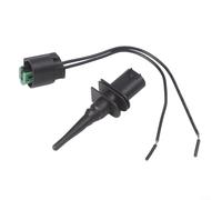 Sensor de temperatura del aire ambiente exterior compatible con BMW 1 3 5 6 7 Series E46 E90 E60 sustituye a 65816905133 unidad de plástico negro para un control preciso del clima y estabilidad del