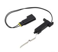 Sensor de temperatura del aire ambiente, sonda de temperatura exterior, 2 pines, cable de 21 cm, plástico y gris, colocación frontal, compatible con Fiesta Focus,