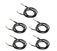 Sensor de temperatura impermeable con cable, rango de medición de -55 °C a 125 °C, precisión ± 0,5 °C, resolución ajustable de 9 a 12 bits, fácil cableado para acuario e industria (5 metros)