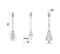 Sensor de temperatura interior ASE 30 000P MAHLE para VW RENAULT TRUCKS VOLVO