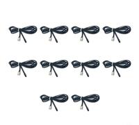 Sensor de temperatura NTC 10K B3950, resistente al agua con resina epoxi, de -20 °C a 105 °C, para aire acondicionado y dispensador de agua, cable de 1 m/2 m, 10 unidades (1 m)