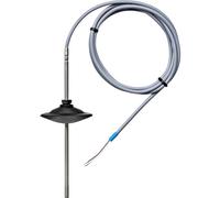 Sensor de temperatura por cable PT1000 100mm/6mm con brida de montaje