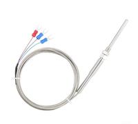 Sensor de temperatura PT100 de alta precisión para procesos industriales con opciones de cable largo de 1 a 5 metros y rosca de montaje M8 (50mmx3m)