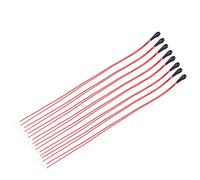 Sensor de Temperatura Termistor 10K Ohm MF52B, 10 Unidades, Alta Sensibilidad con Cable de 60 mm, Compatible con Sistemas de Control de Temperatura