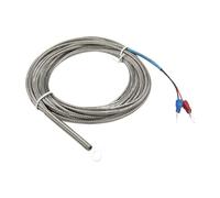 Sensor de temperatura termopar con cabezal de anillo y orificio de 5 mm, 6 mm y 10 mm de diámetro, tipo KE, cable metálico de 7 m(K 14mm hole)