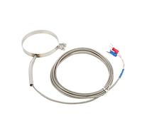 Sensor de Temperatura Termopar Tipo K, Termopar de Acero Inoxidable 60mm, Rango 0-400°C, Hilo Rosca Industrial 3 Metros - Resistente al Calor, Alta Sensibilidad, Para Medición (el)