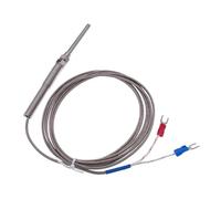 Sensor de temperatura tipo sonda termopar de 50mm tipo K 0-400 ℃ termopar de acero inoxidable 1m 2m 3m 4m 5m longitud de línea(Line length 2m)
