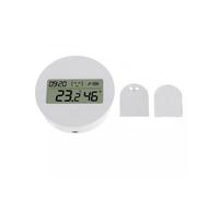 Sensor de Temperatura y Humedad Inteligente Pantalla LCD Sensor de Temperatura y Humedad Compatible con Asistente de Voz