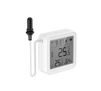 Sensor de Temperatura y Humedad Tuya Zigbee con Sonda Externa y Pantalla LCD. Automatización Digital del Hogar Inteligente para Alexa y