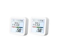 Sensor de Temperatura y Humedad WIFI Tuya con Retroiluminación, Higrómetro, Termómetro, Soporte de Control de la APP Life, Compatible con Alexa
