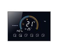 sensor de termómetro, Controlador de temperatura del termostato hogar inteligente WiFi for el soporte calefacción agua Google Home Alexa Control voz Aplicación LCD Termostato(BHT8000GC,2_WITH WIFI)