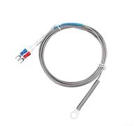 Sensor de termopar tipo K, longitud de 1 a 5 m, diámetro de terminal de 6 mm, sonda de alta temperatura de contacto directo, resistente al agua de acero inoxidable, pruebas industriales (5 metros)