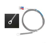 Sensor de termopar tipo K, longitud de 1 a 5 m, diámetro de terminal de 6 mm, sonda de alta temperatura de contacto directo, resistente al agua de acero inoxidable, pruebas industriales (2 metros)
