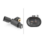 Sensor De Velocidad De Rueda 2 Polos Inductivo HELLA Para VW GOLF, Entre Otros
