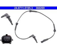 Sensor de velocidad de rueda ABS 24.0711-5195.3 ATE para RENAULT LAGUNA III