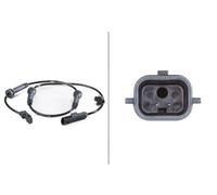 Sensor de velocidad de rueda ABS Eje delantero 6PU 012 806-241 HELLA