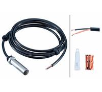 Sensor de velocidad de rueda ABS Eje delantero inductivo 6PU 358 252-571 HELLA