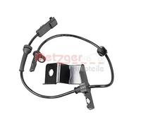 Sensor de velocidad de rueda ABS Eje delantero, izquierda 09001211 METZGER