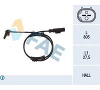 Sensor de velocidad de rueda ABS Eje delantero Sensor activo 78048 FAE para FIAT