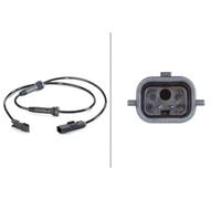HELLA 6PU 012 806-251 Sensor, revoluciones de la rueda - 12V - 2polos - Cable: 820mm