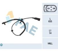 Sensor de velocidad de rueda ABS Eje trasero, derecha Hall 78035 FAE para FORD