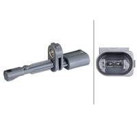 Sensor de velocidad de rueda ABS Eje trasero Hall 6PU 358 218-501 HELLA para VW