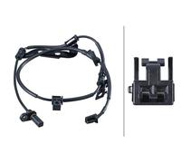 Sensor de velocidad de rueda ABS Eje trasero Hall 6PU 358 252-101 HELLA para KIA