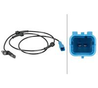 HELLA 6PU 012 806-701 Sensor, revoluciones de la rueda - 2polos - Eje delantero - Cable: 1165mm