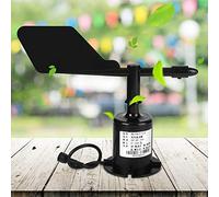 Sensor de Velocidad del Viento de Policarbonato con Salida de 0-10 V y Veleta de 8 Direcciones - Cable Conector de 0,7 M