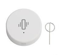 Sensor de vibración Zigbee para Tuya para hogar inteligente, puerta en tiempo real para detector de rotura de ventana con sensibilidad ajustable, batería baja, alarma antirrobo inalámbrica