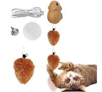 Sensor eléctrico de juguete para gatos - Activado automático interactivo, lindo gatito de interior, bolas móviles de juguete para gatos pequeños, medianos y grandes, simulación de , diversión