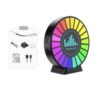 Sensor electrónico de detección de ruido de vibración, pantalla de luz RGB, equipo de investigación paranormal activado por sonido, 8 modos de velocidad, recargable - dispositivo de detección (3