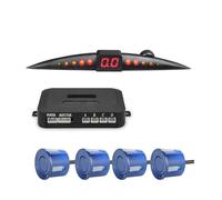 Sensor Estacionamiento PDC Kit de sensores Aparcamiento para Coche, Pantalla Parktronic, pitido, Control Radar Marcha atrás, 4, 22mm, 12V, 7 Colores