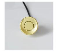 Sensor Estacionamiento Sensor 22 Mm Color Negro Rojo Azul Plateado Dorado Blanco Gris Champán Y Dorado para Kit Sensor Aparcamiento Coche Monitor Marcha Atrás(Oro)