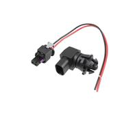 Sensor Exterior Compatible con Buick para Envision 2016 2017 Sensor de temperatura ambiente del aire del automóvil con cable conector 13583411