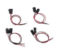 Sensor fotoeléctrico infrarrojo de haz de 4 pares CC 5 V salida Npn con cable de 30 cm para detección de objetos en robótica y sistemas de seguridad Uso en interiores Color negro Diseño compacto
