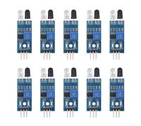 Sensor fotoeléctrico IR 10pcs para educación robótica y automatización industrial que requiere rendimiento estable 3.3V a 5V Voltaje de funcionamiento