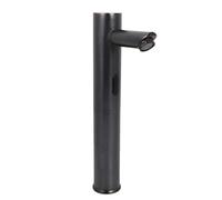 Sensor Grifo Infrarrojo Automático Baño Latón Negro Grifo Manos Libres Frío y Caliente Control Temperatura Ahorro Agua Instalación Sencilla Debajo Mostrador Cuenca Individual