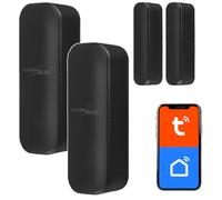 Sensor inalámbrico de Apertura de Puertas y Ventanas GreenBlue (Negro, 2 Unidades, 72 x 25 x 21 mm)