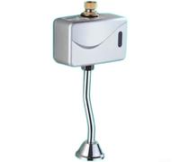 Sensor infrarrojo, descarga automática de orinal, construcción de cobre de doble descarga montaje en pared, sin contacto, higiénico plateado (B Up)