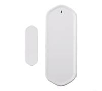 Sensor inteligente de puerta y ventana para Tuya App para zigbee Hub Alertas en tiempo real Sistema de seguridad Monitor de entrada en el hogar Instalación flexible 5-22mm Gap Blanco