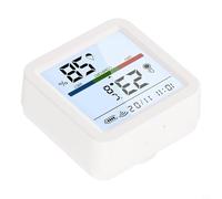 Sensor inteligente de temperatura y humedad interior para control de aplicación Tuya con retroiluminación clara y soporte de doble unidad