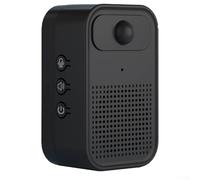 Sensor inteligente para puerta con volumen ajustable y audio personalizado, para mejorar la comunicación en hogares (negro 1500 mAH)