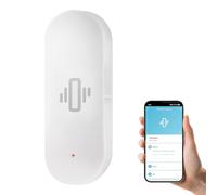 Sensor inteligente para Tuya, sensor de vibración con alertas, sensibilidad ajustable, detección WiFi para aplicación SmartLife, para seguridad del hogar